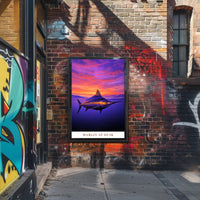 Marlin at Dusk Poster PosterGoat