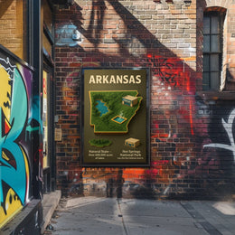 Arkansas The Natural State Poster