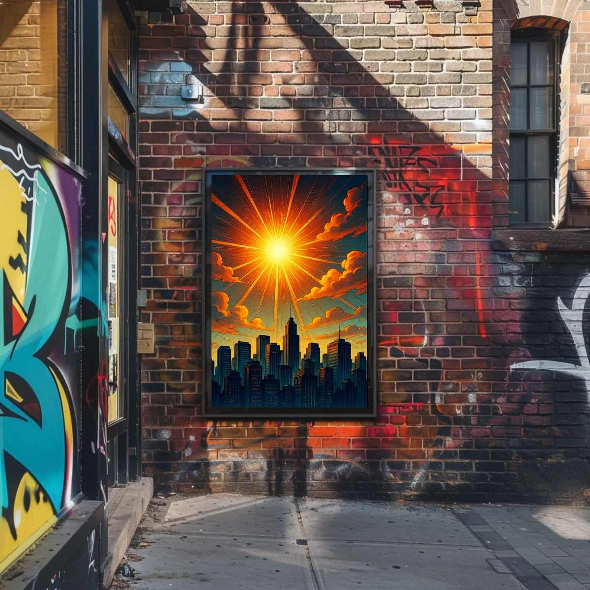 Radiant Cityscape Poster