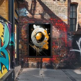 Abstract Geometric Art: Dynamic Movement Poster