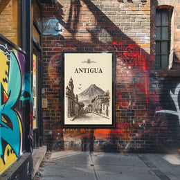 Antigua A Timeless Cityscape Poster