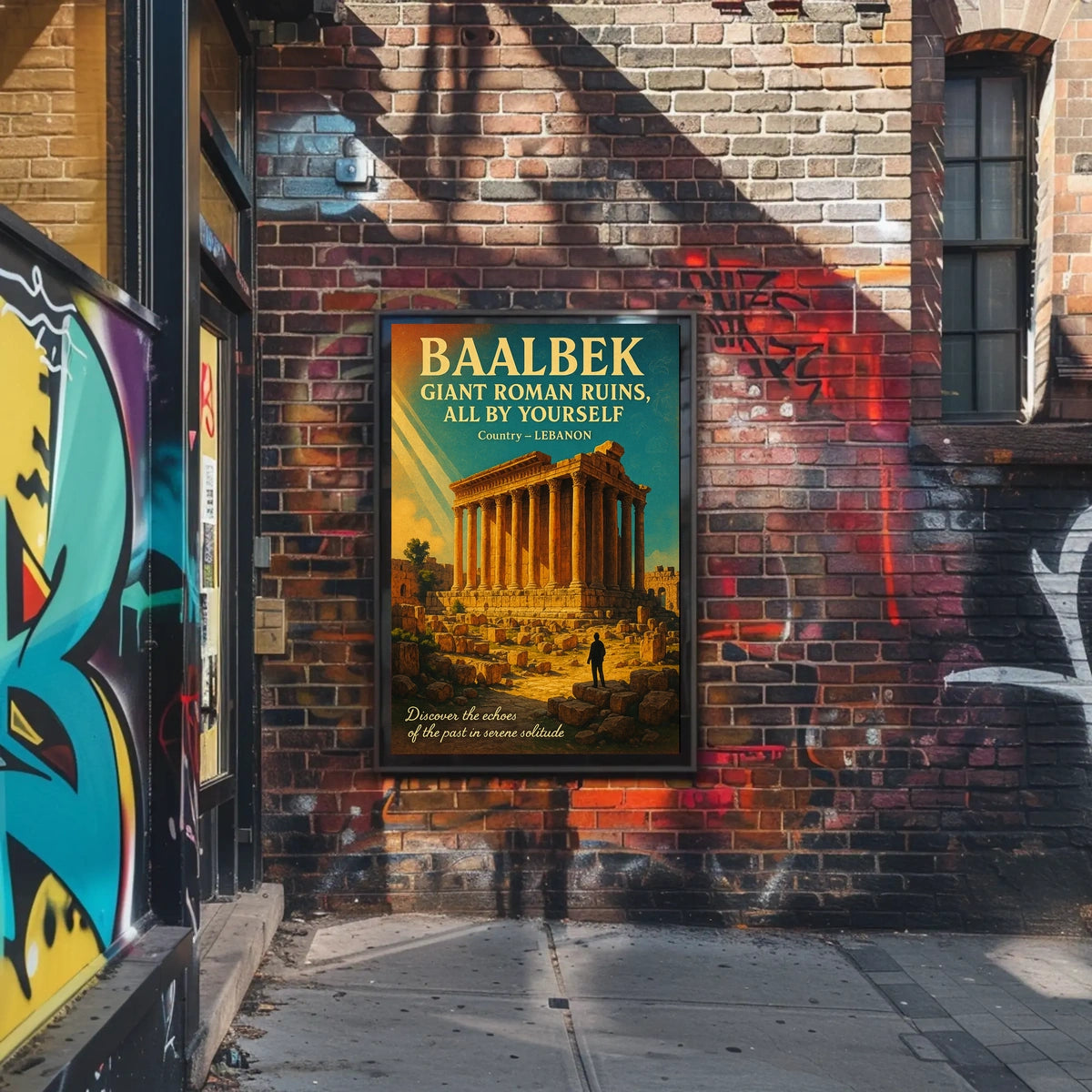 Discover Baalbek Giant Roman Ruins Poster