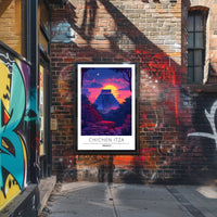 Chichen Itza Majestic Scene Cultural or Heritage Poster