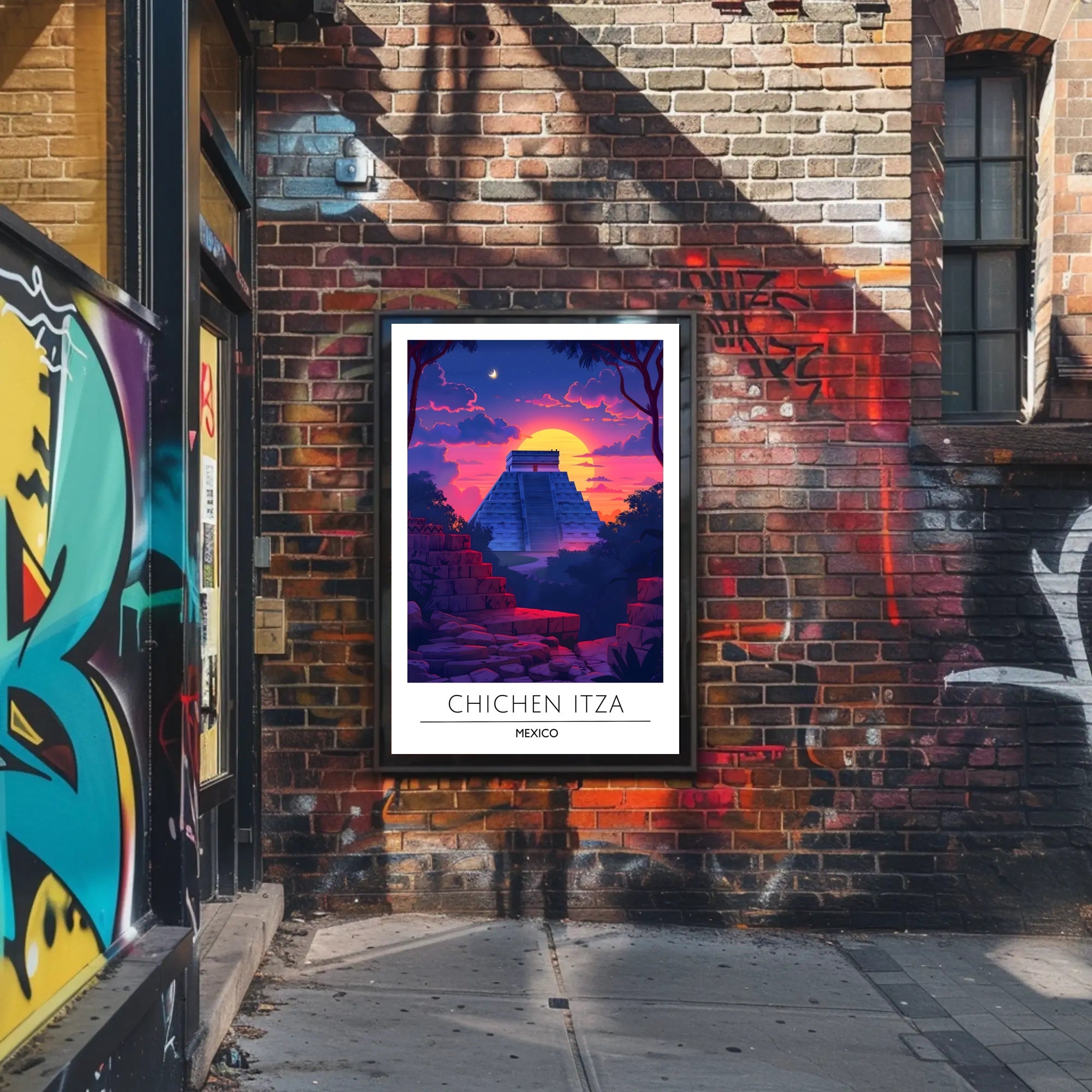 Chichen Itza Majestic Scene Cultural or Heritage Poster