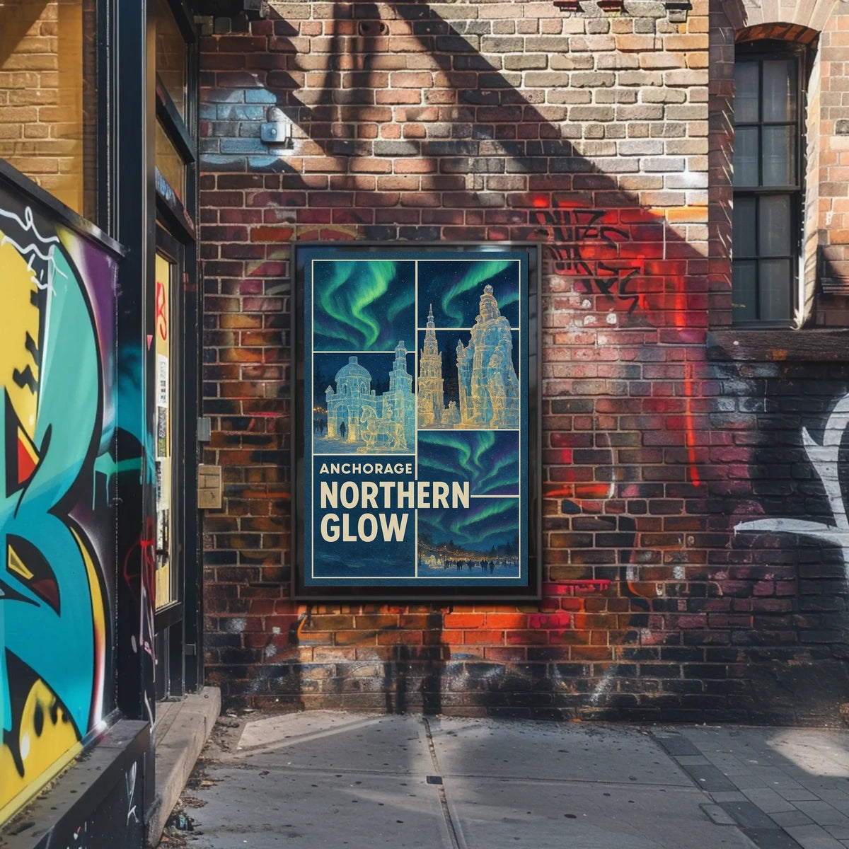 Anchorage Northern Glow Poster