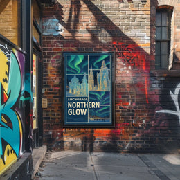 Anchorage Northern Glow Poster