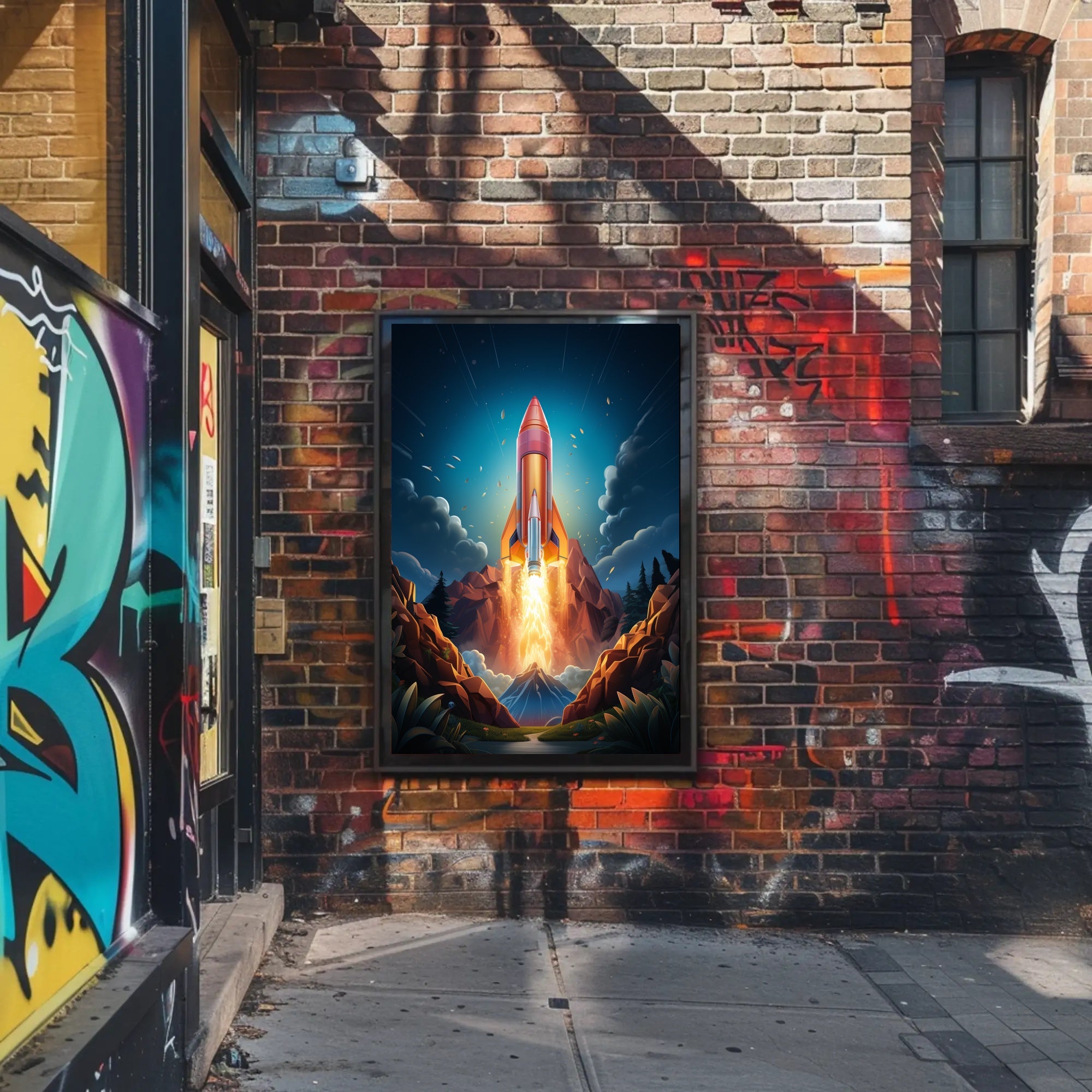 Rocket Launch Adventure Poster