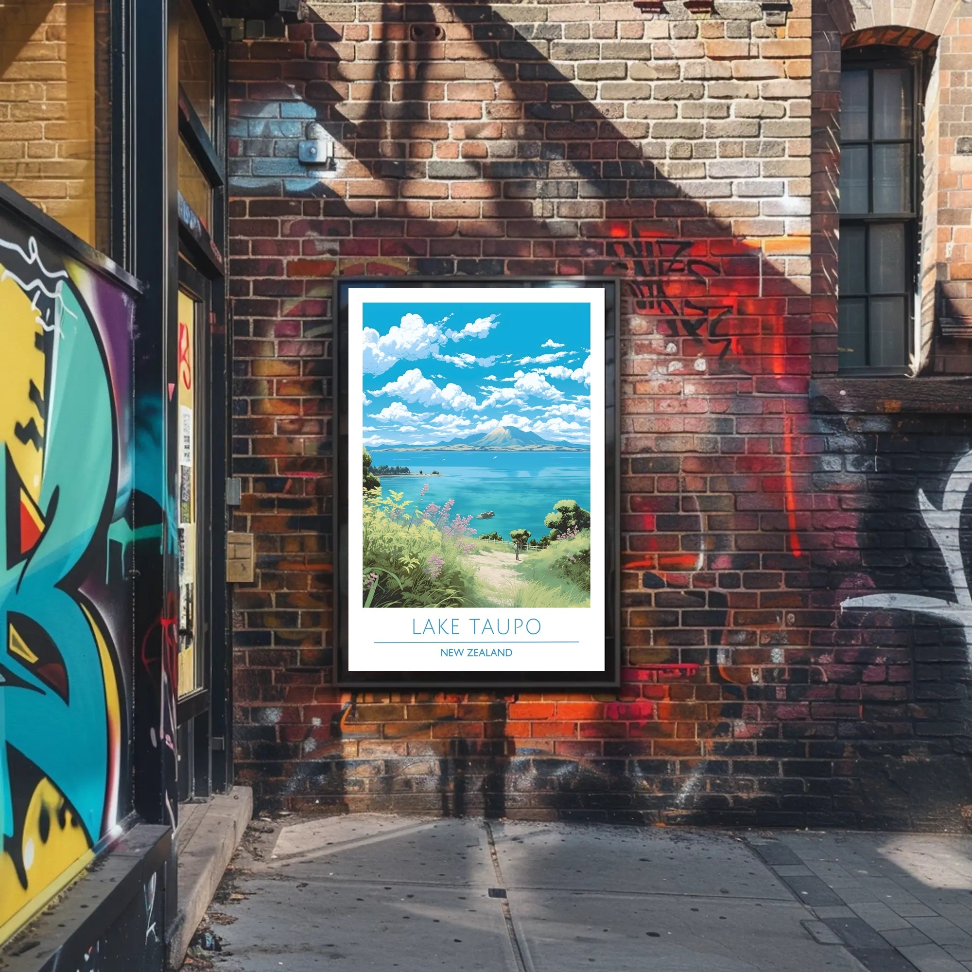 Lake Taupo Scenic Poster
