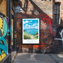 Lake Taupo Scenic Poster