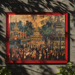 Southeast Asian Cultural Celebration Art Poster Print