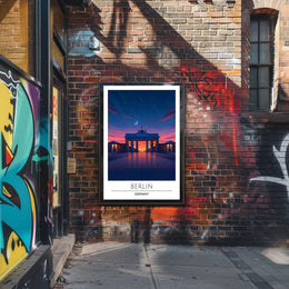 Brandenburg Gate Twilight Serenity Travel Poster