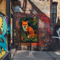 Red Fox Forest Serenity Animal Poster