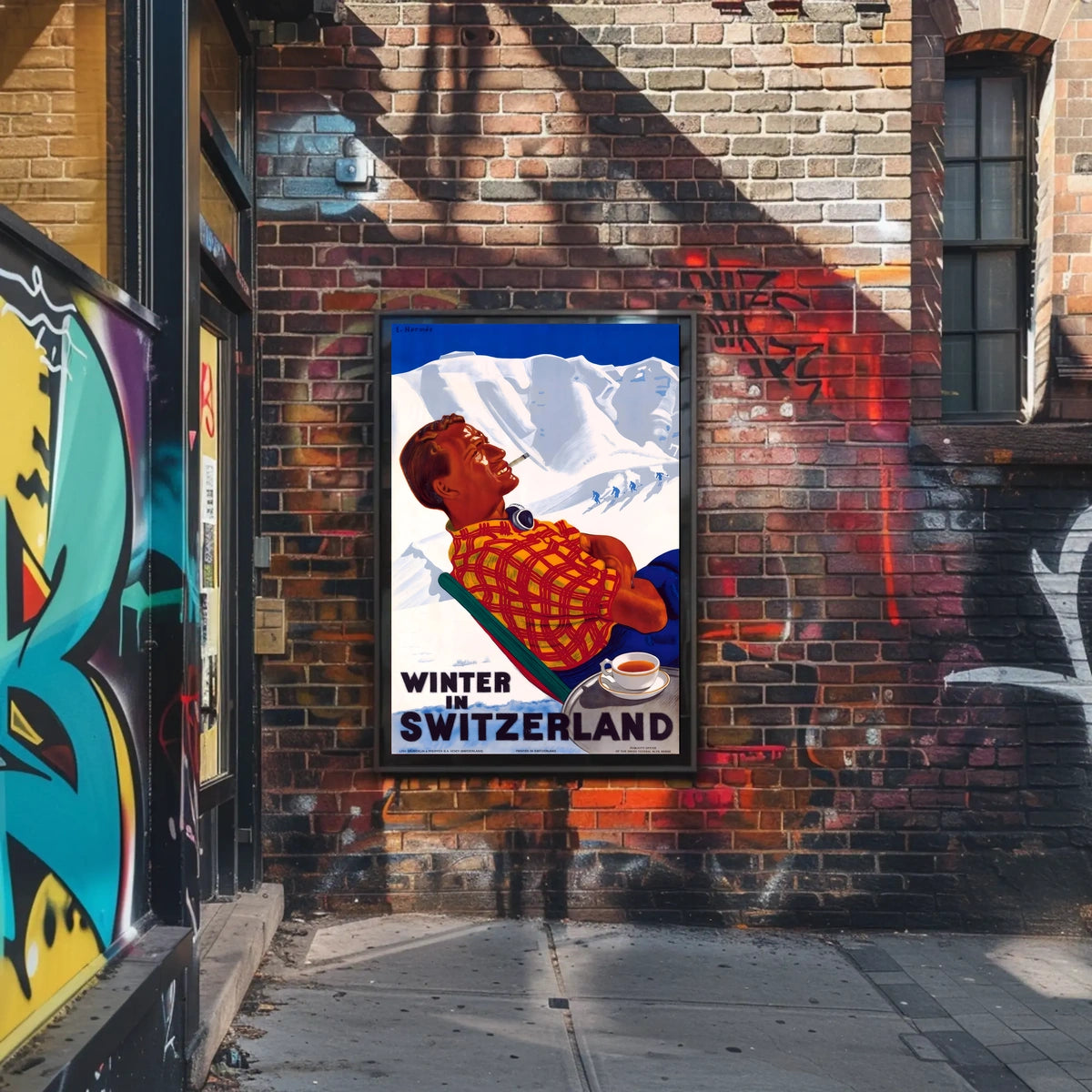 Winter in Switzerland Poster