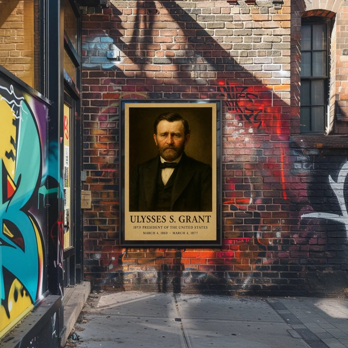 Ulysses S. Grant Historical Leadership Presidential Poster