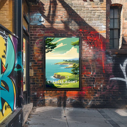 Cypress Point Coastal Golf Travel Poster