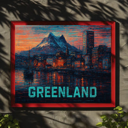 Greenland A Vibrant Landscape Poster