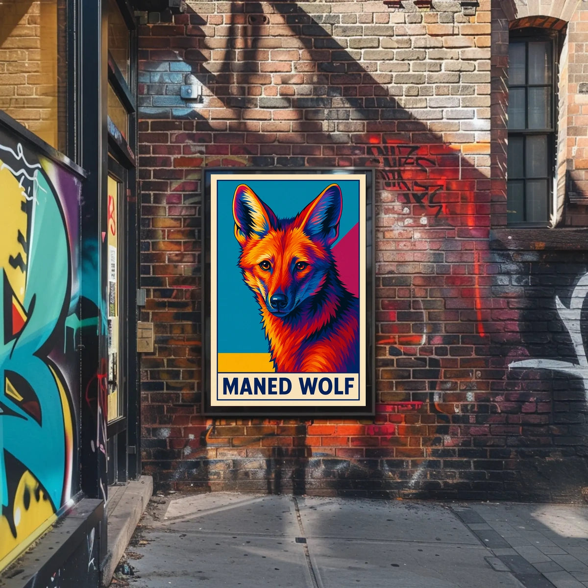 Maned Wolf Poster