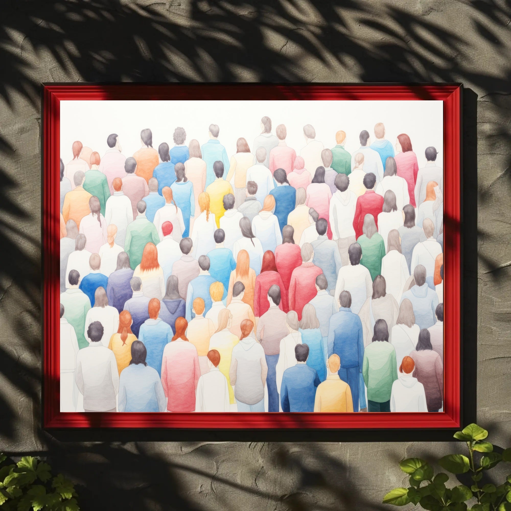 A Colorful Crowd Poster PosterGoat