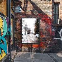 Winter Roadscape Poster