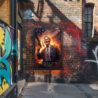 Commemorative Portrait of George H.W. Bush Poster