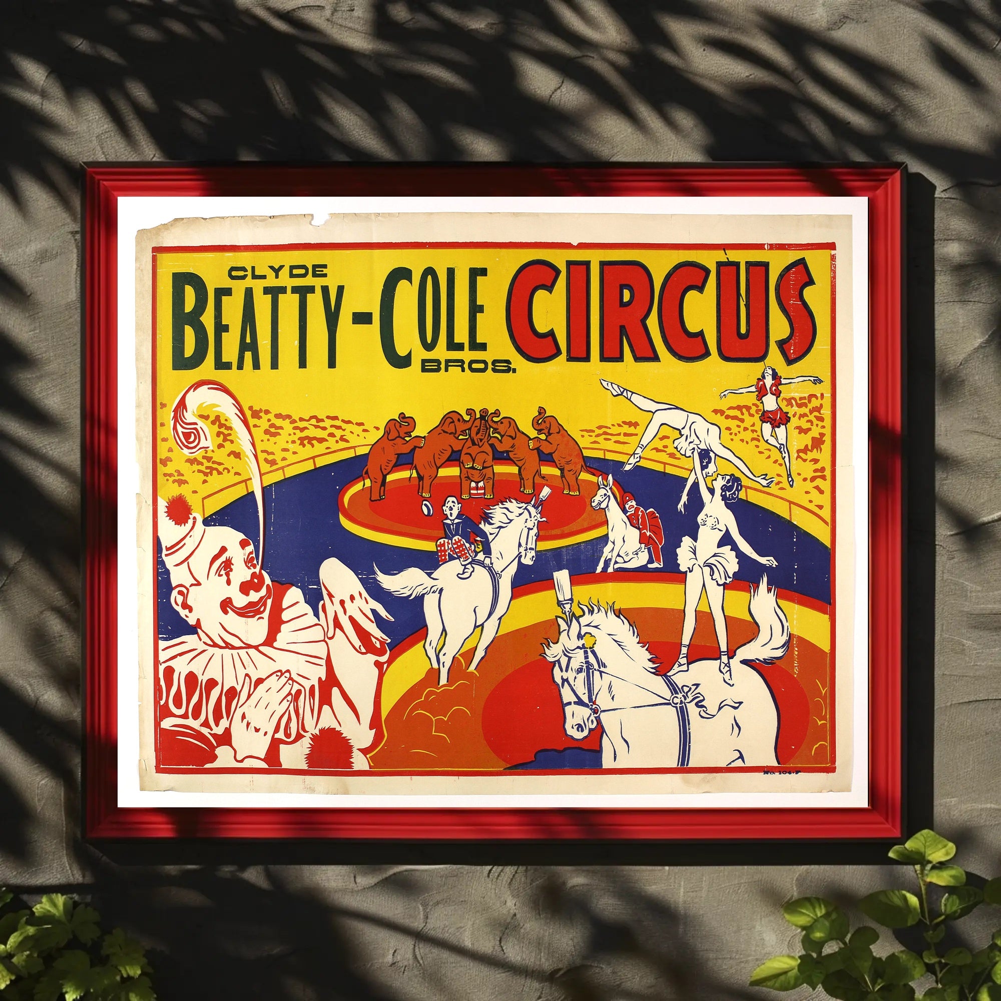Clyde Beatty-Cole Circus Extravaganza Poster