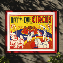 Clyde Beatty-Cole Circus Extravaganza Poster