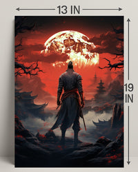 Warrior Under The Blood Moon Poster