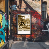 1897 Home-Plate Collision Poster