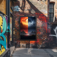 Dual Realms Day And Night Poster