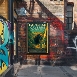 Carlsbad Caverns National Park Caves Exploration Adventure Poster