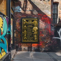 Celebrating Jim Thorpes Legendary Achievements Poster