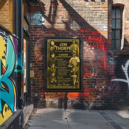 Celebrating Jim Thorpes Legendary Achievements Poster