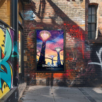 Supertree Grove Sunset in Singapore Urban or Cityscape Poster