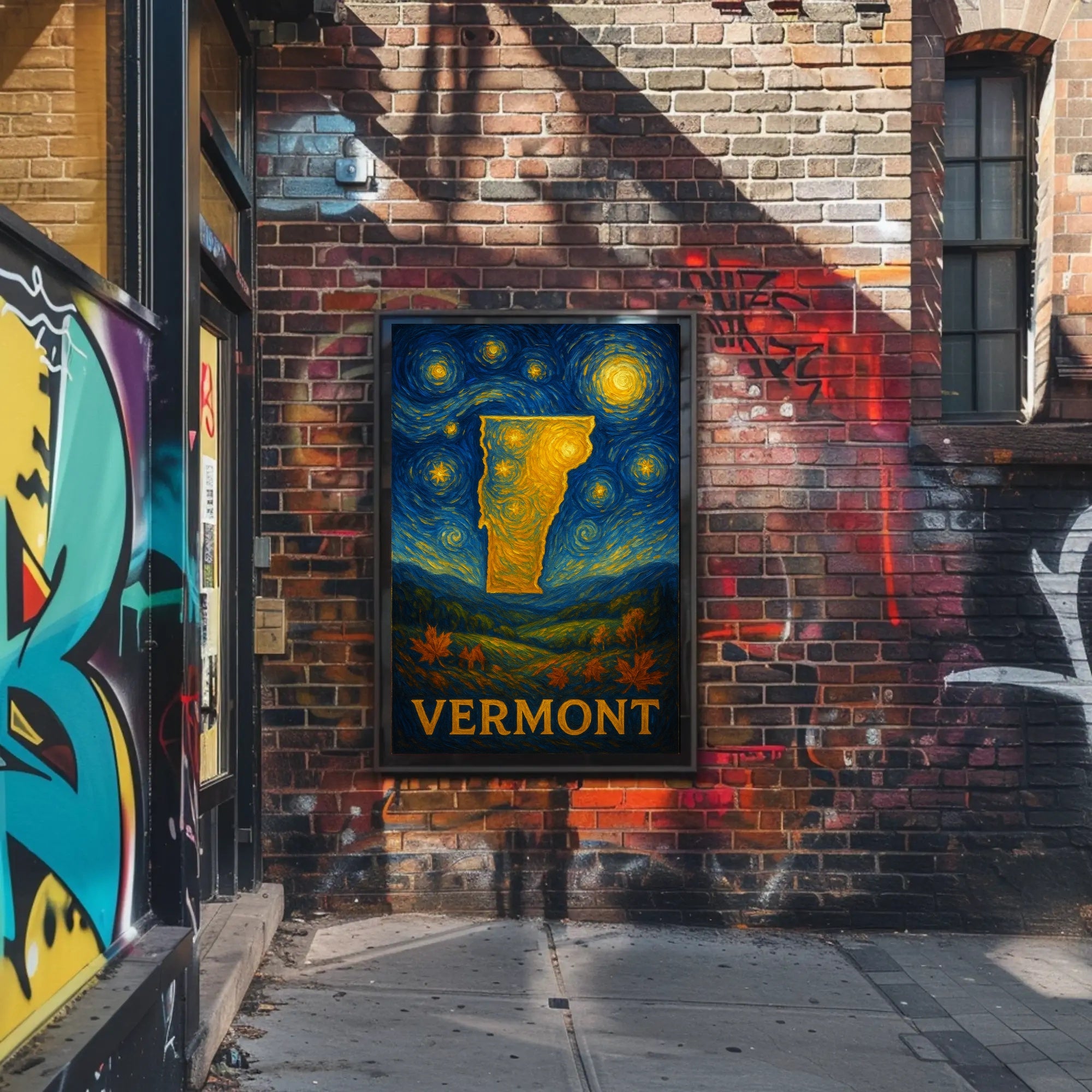 Vermont Starry Night Wall Art Print