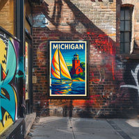 Michigan Coastal Adventure Poster