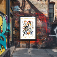 Eastern Goldfinch Iowa State Bird Art Poster