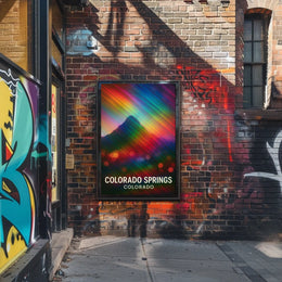 Colorado Springs Vivid Landscape Poster