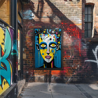 Vibrant Abstract Portrait Abstract Poster