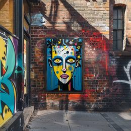 Vibrant Abstract Portrait Abstract Poster