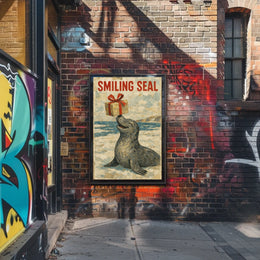 Smiling Seal Poster