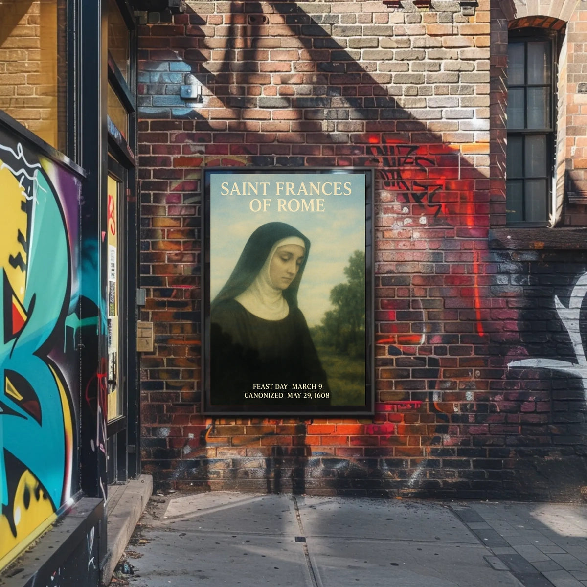 Saint Frances Of Rome Poster