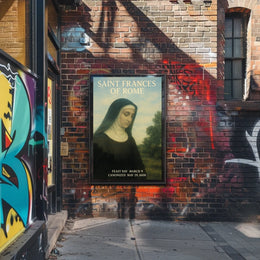 Saint Frances Of Rome Poster