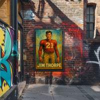 Jim Thorpe Iconic Athlete Poster