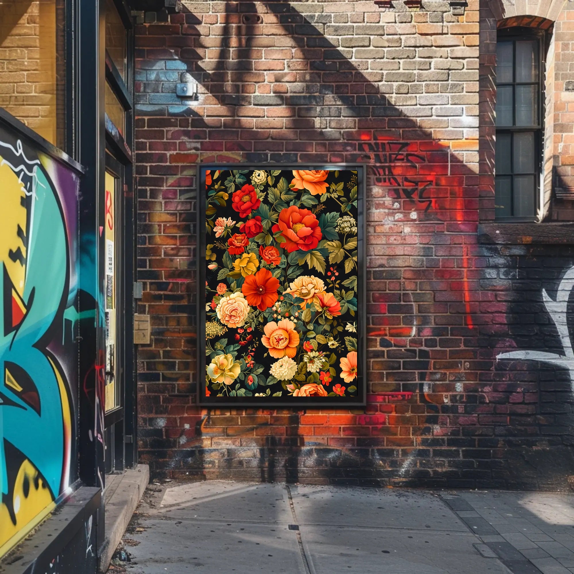 Vibrant Floral Symphony Wall Art Print