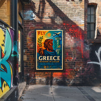 Fly To Greece Wander In Color Poster