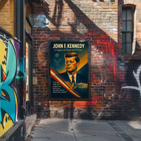 John F. Kennedy Patriotic Vintage Art Poster