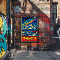 Anchorage, Alaska A Vibrant Landscape Poster