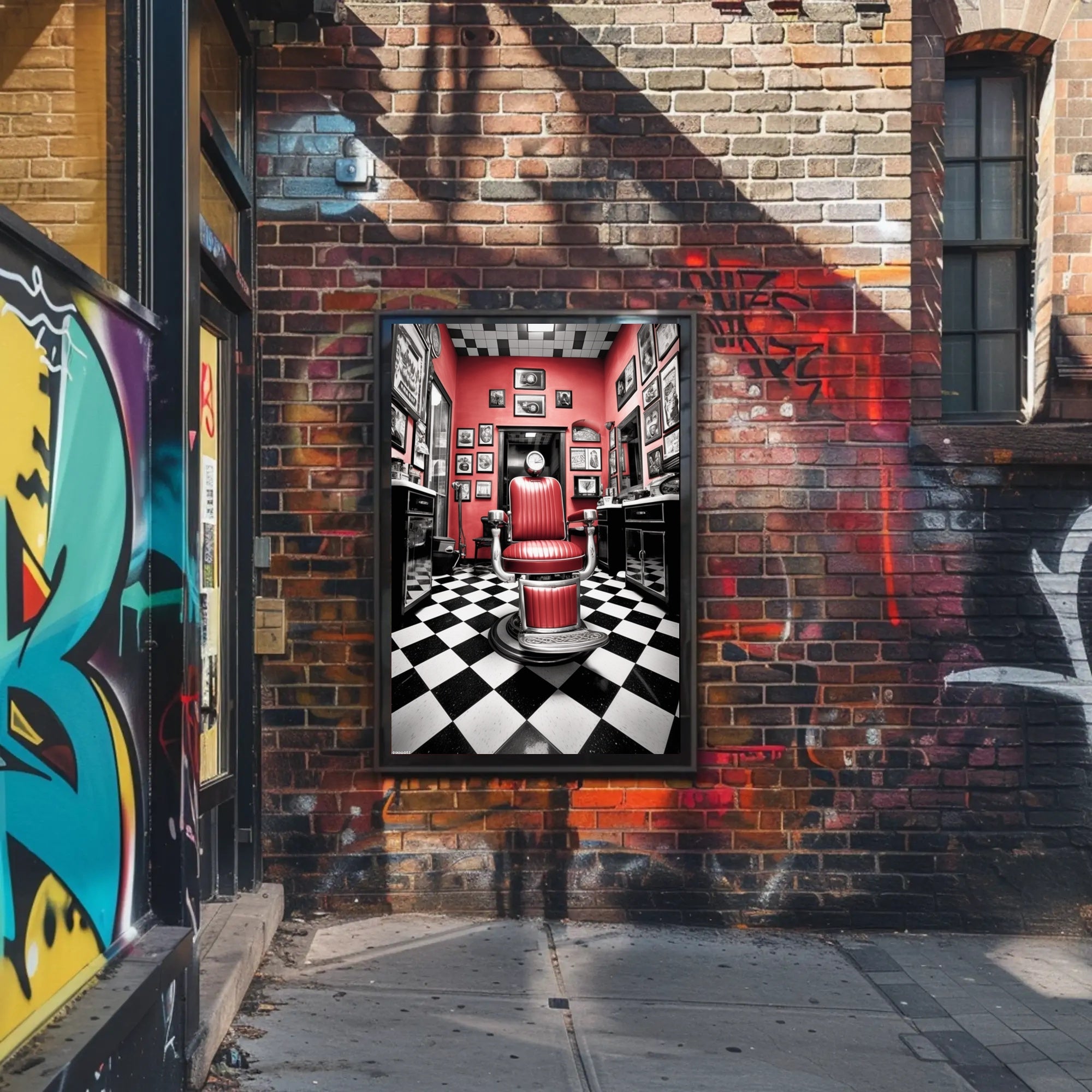 Classic Barber Shop Ambiance Poster