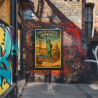 United States Of America Land Of Poster