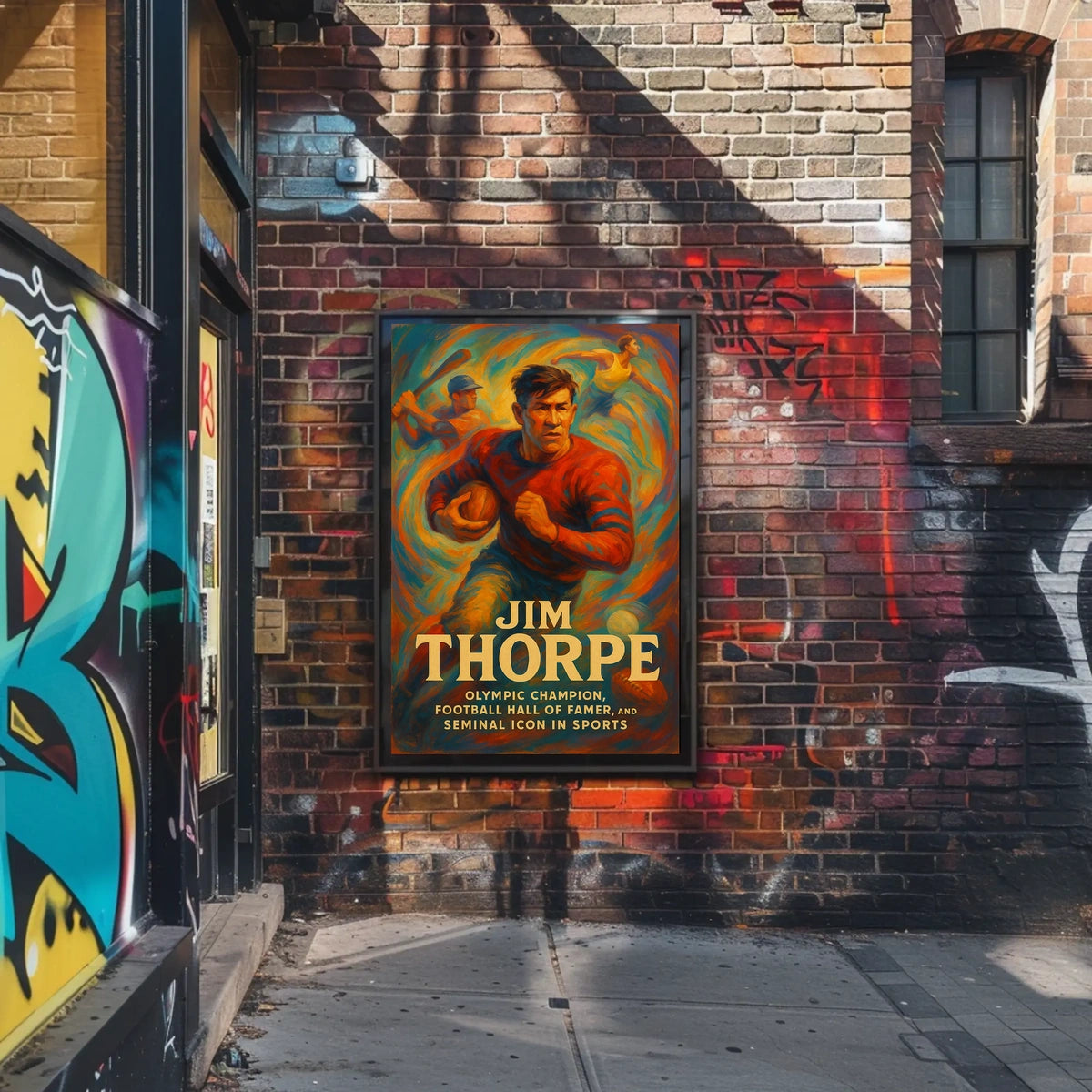 Honoring a Sports Icon Jim Thorpe Poster